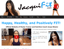 Tablet Screenshot of jacquifit.com